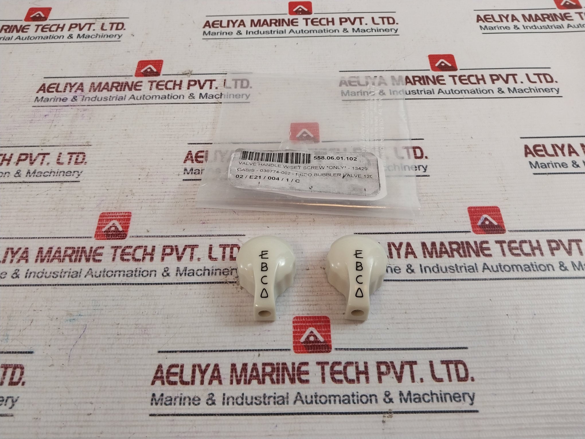 Lot of 2X EBCO 13429 Bubbler Head Handle Valve 030774-002