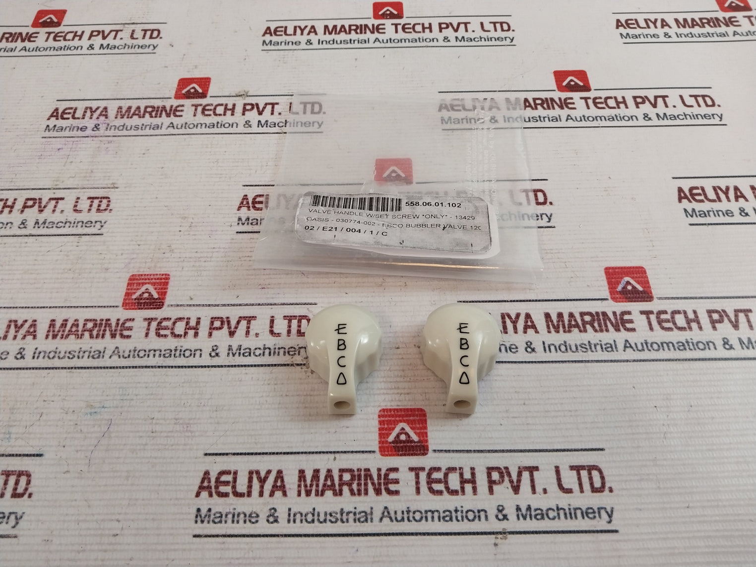 Lot of 2X EBCO 13429 Bubbler Head Handle Valve 030774-002