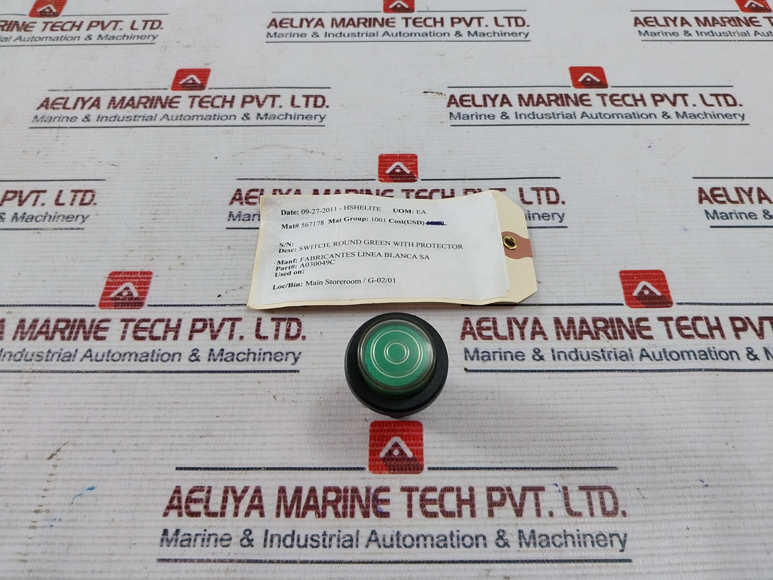 Rleil Rl5 T125/55 Green Button Round Pushbutton Switch