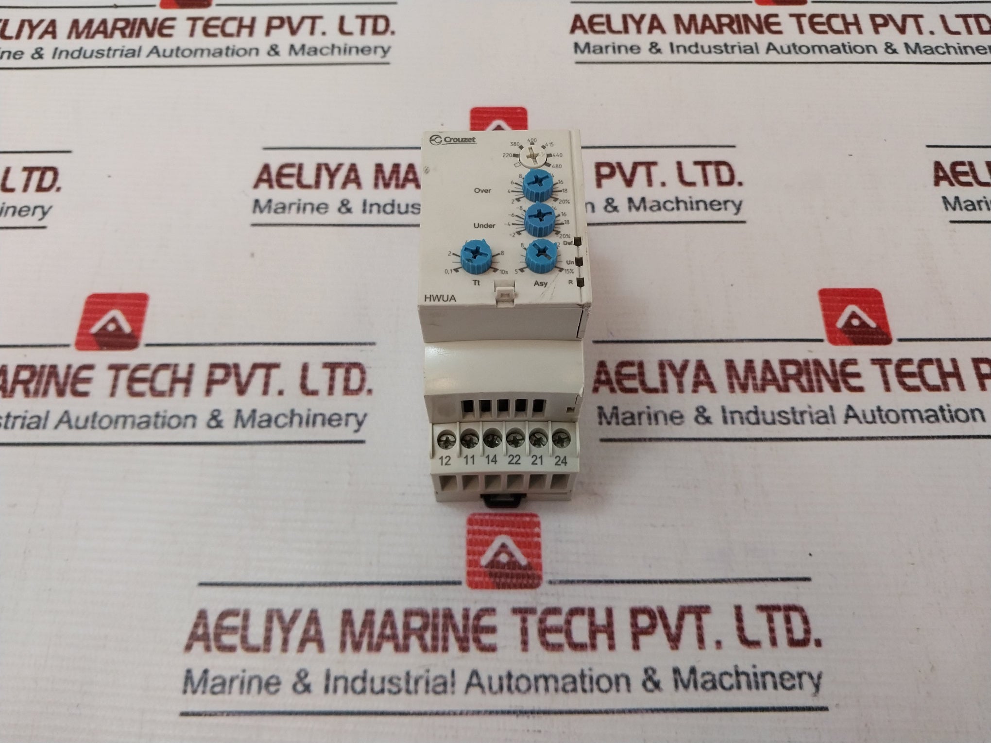 Crouzet 8487302 Voltage Monitoring Relay 3-Phase 480V AC 50/60hz