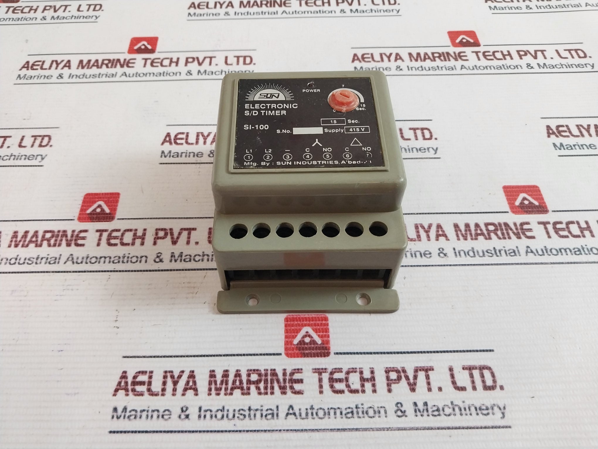 Sun Industries Si-100 Electronic S/D Timer 15 Sec 415V