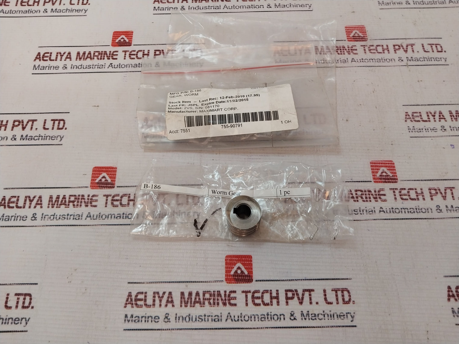 Maximart B-186 Worm Gear 2Vs