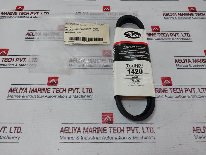Gates 1420 Truflex Fhp Low Horse-power V-belt 9.5/10Mm X 1065Mm