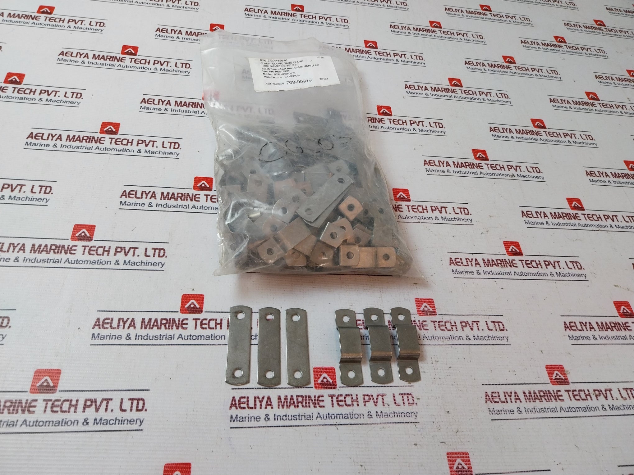 Lot of 10X Cameron 2720448-06-03 Gang Clamp Set 3/8” X 3”