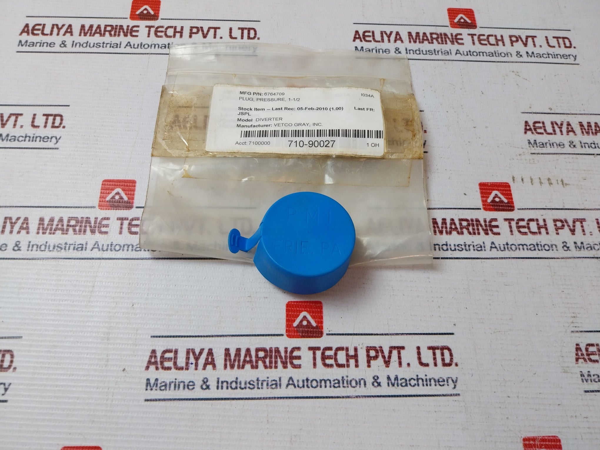 Vetco 6764709 Pressure Plug 7100000 710-90027 1 OH