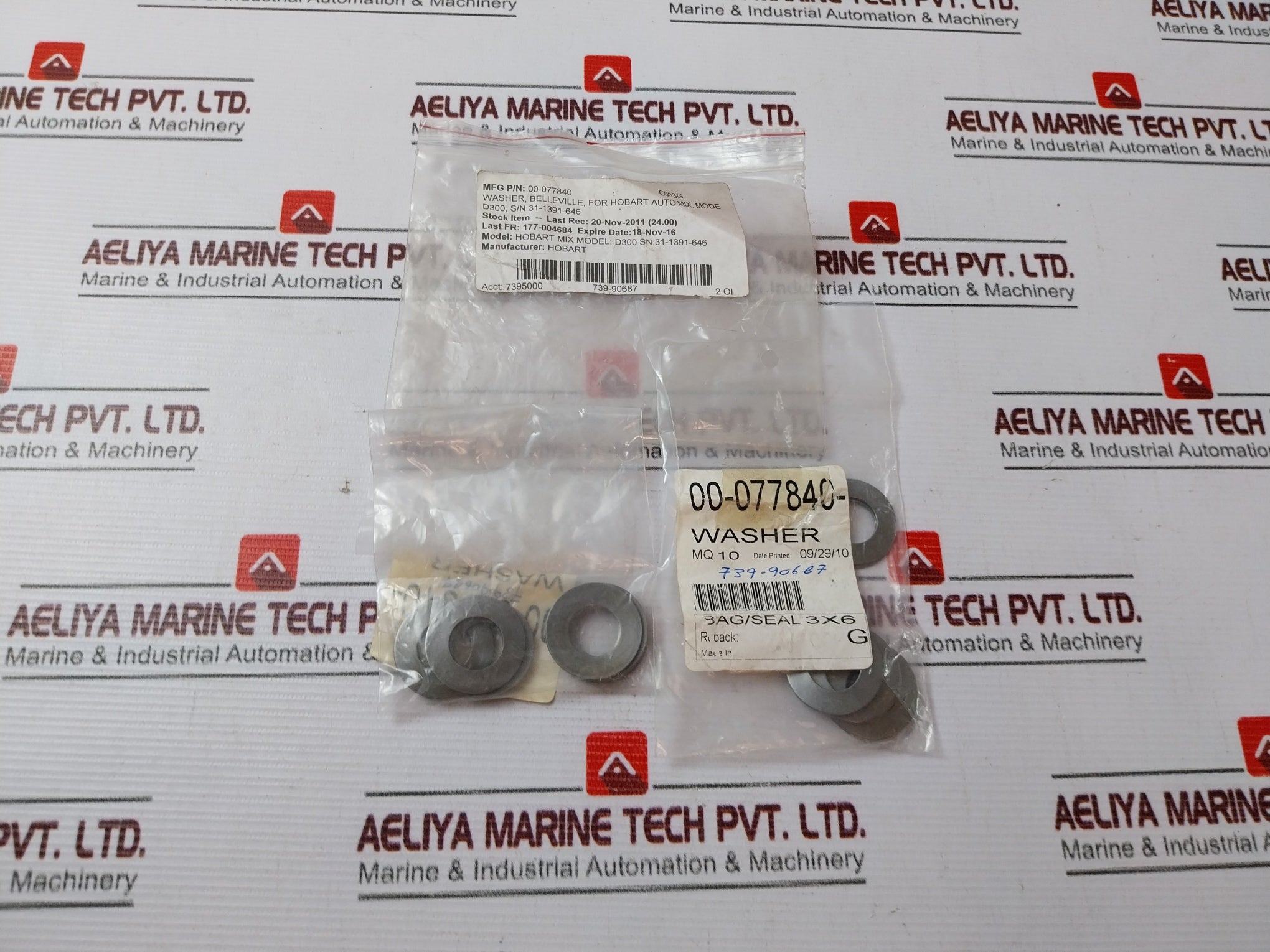 Lot of 10X Hobart 00-077840 Washer Belleville