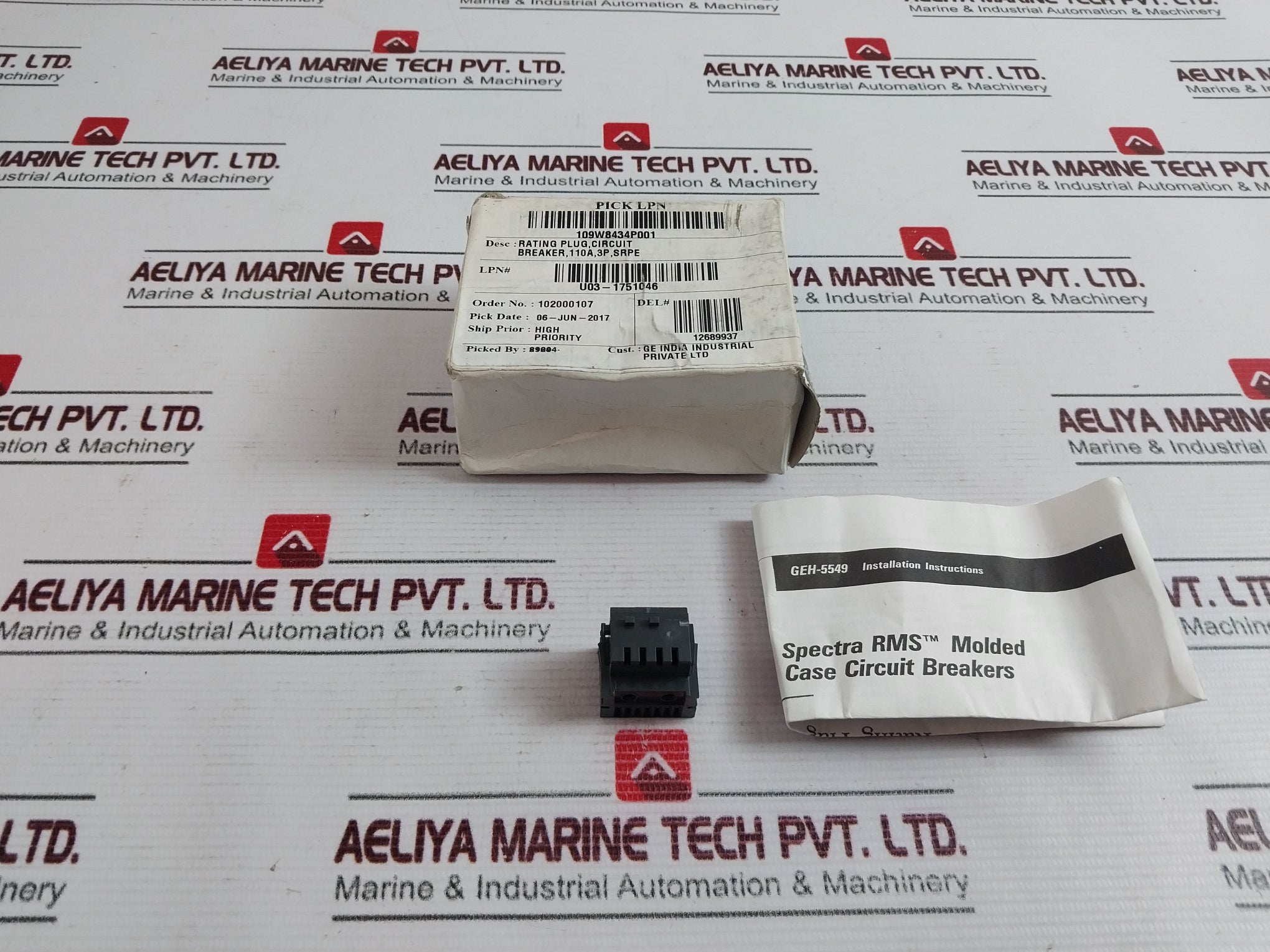 Ge Srpe150A110 Rating Plug Low Voltage Ac Power Breaker Trip Unit 110A