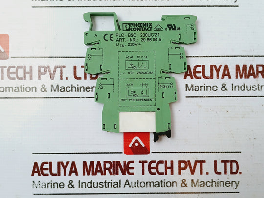 Phoenix Contact 2961118 Relay With Base 29 66 04 5 Plc-bsc-230Uc/21