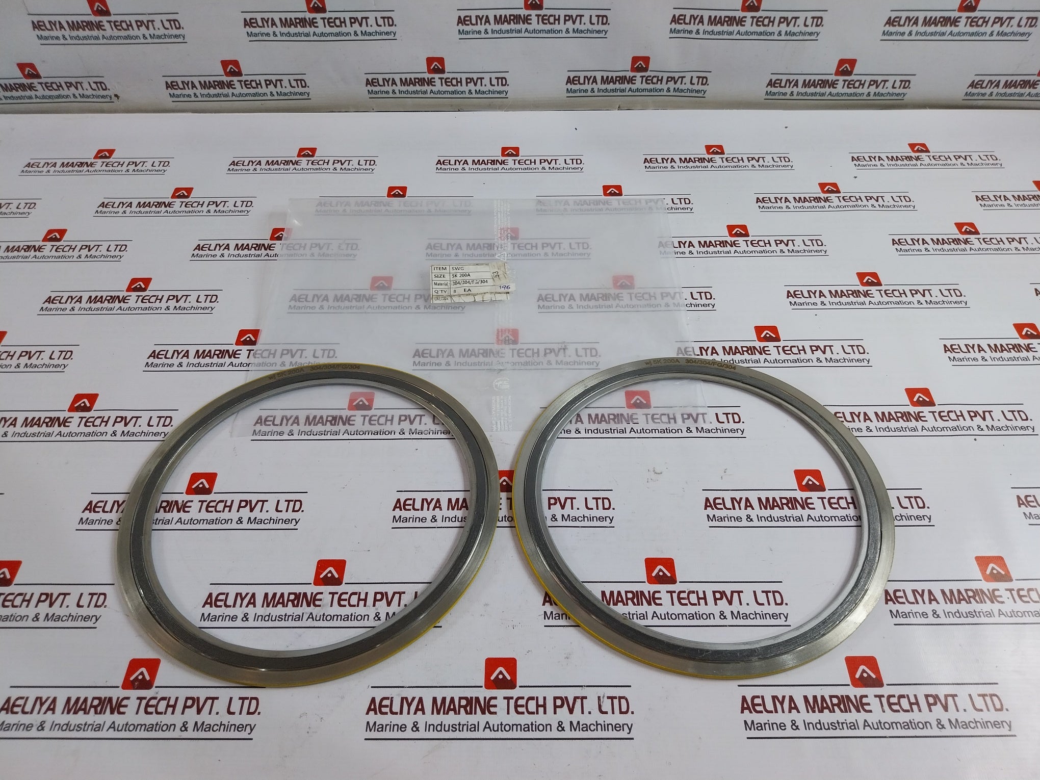 304/304/FG/304 Spiral Wound Suction Pipe Gasket WJ 5K 200A 304