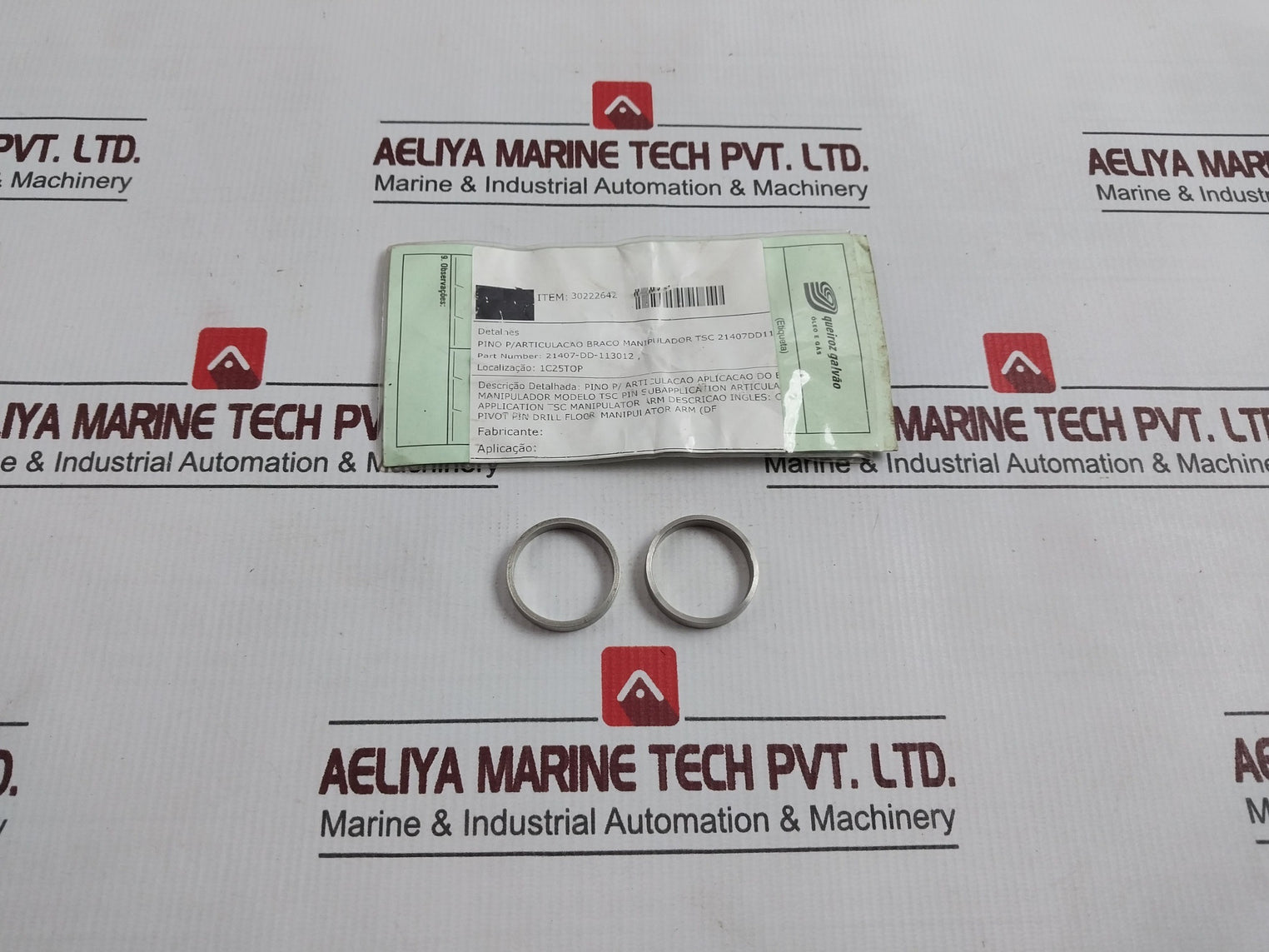 Queiroz Galvao 21407-dd-113012 Pin For Manipulator Arm Joint 30222642