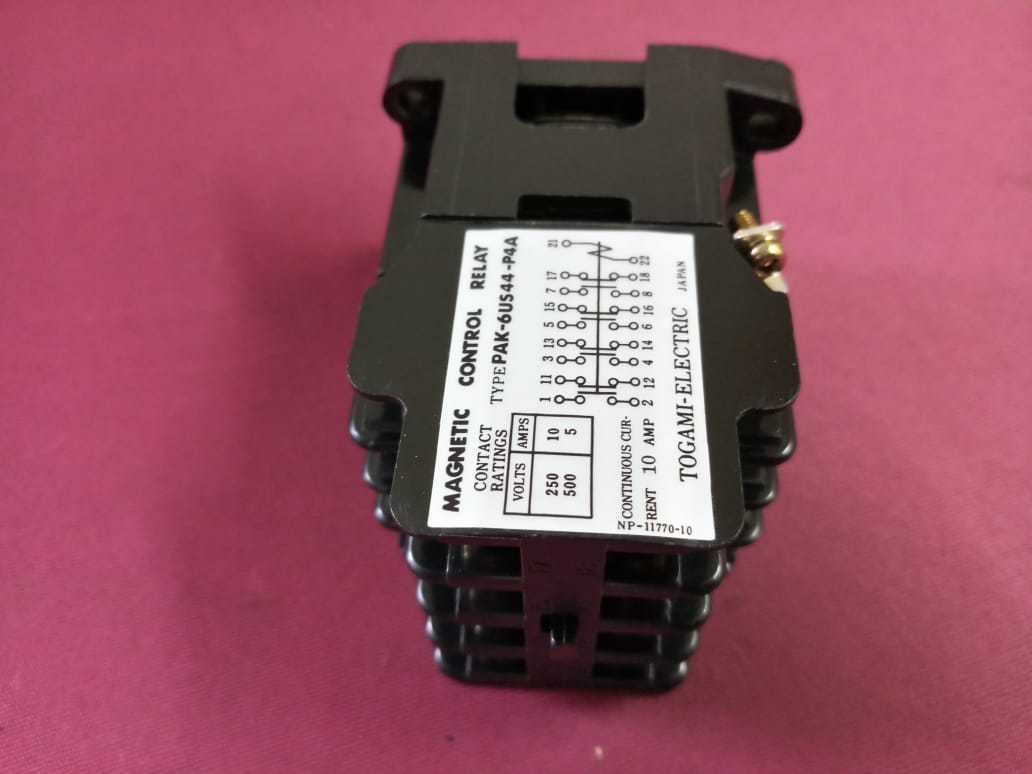 Togami pak-6us44-p4b magnetic control   relay 5-7amp