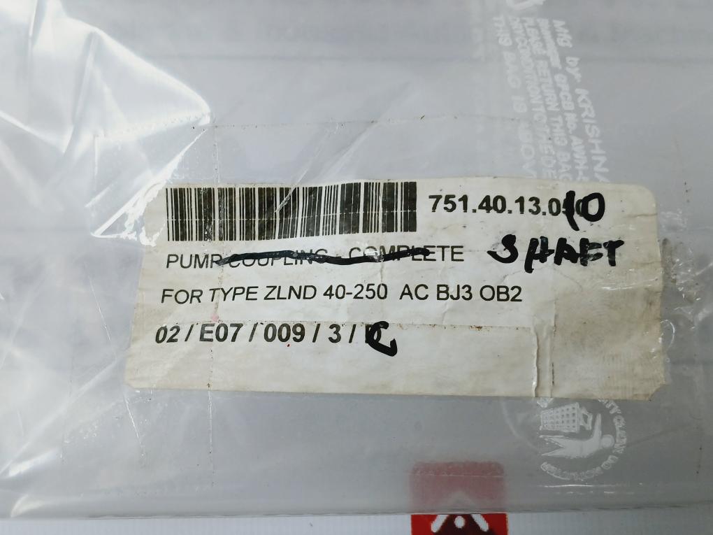 1.4021-UTP-20049605 Shaft for Type ZLND 40-250 AC BJ3 OB2