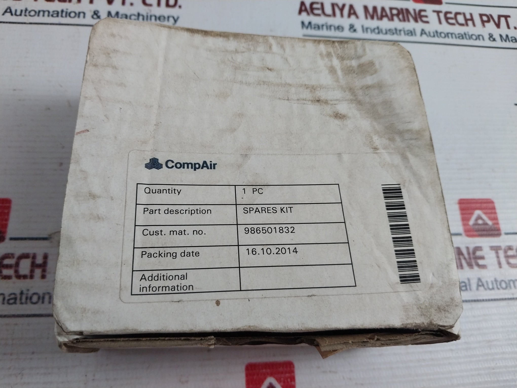 Compair 98650.1832 Service Kit For Valve 08650 1704 & 08650 1017