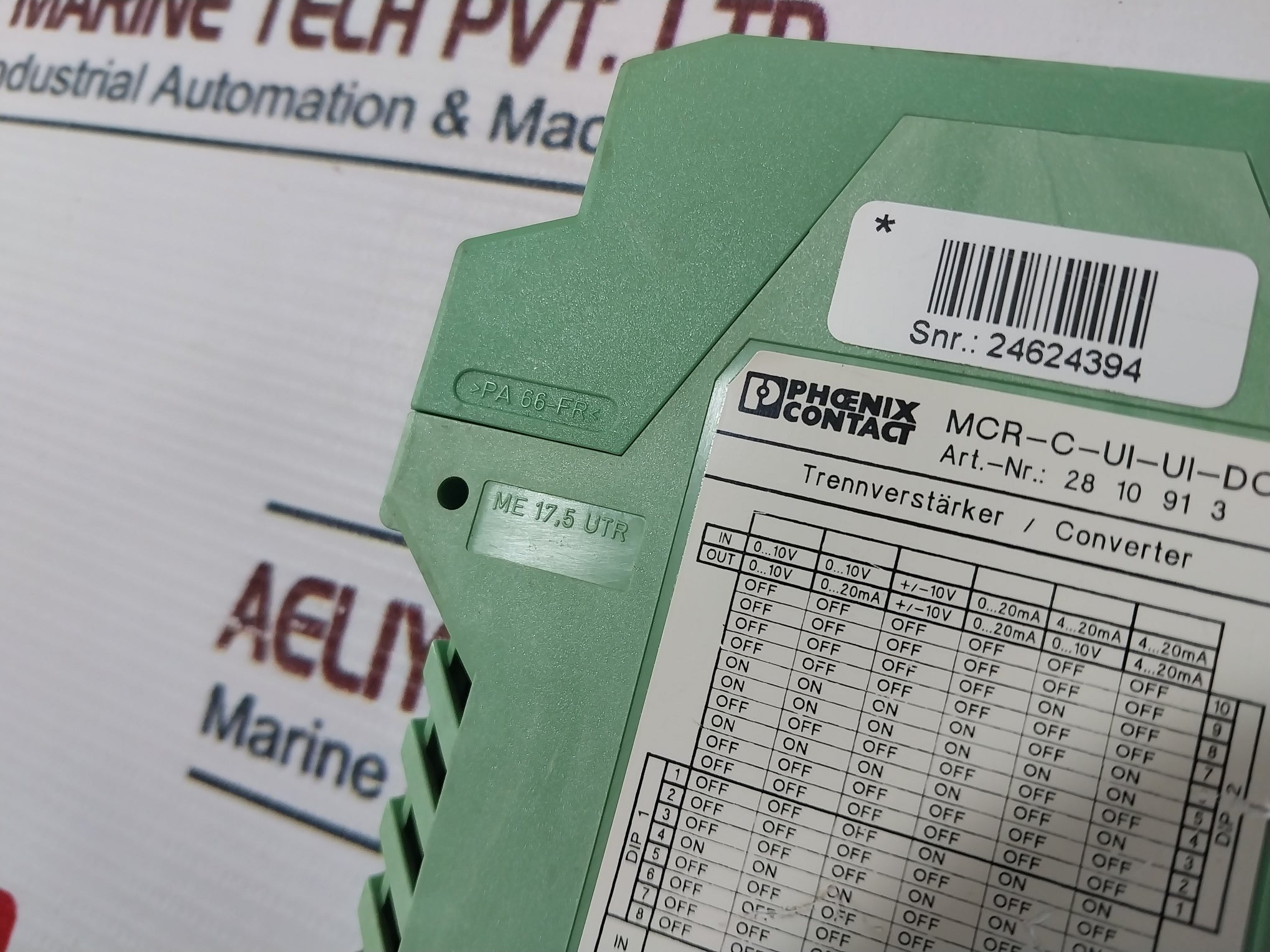 Phoenix Contact Mcr-c-ui-ui-dci Signal Conditioner Converter 18-31.2 Vdc 60Ma