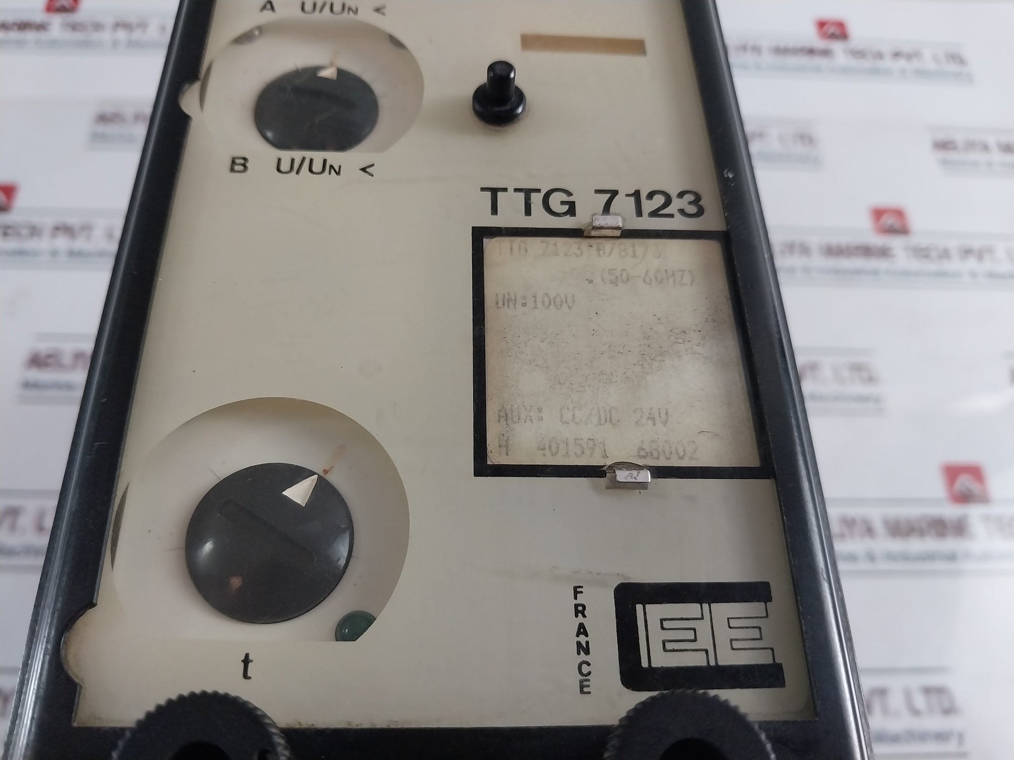 C.E.E. Ttg 7123 B/8173 Phase Overcurrent Relay 100V 50-60Hz