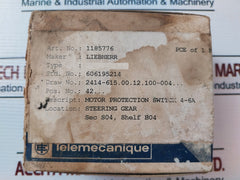 Telemecanique Gv1-t10 Motor Circuit Breaker 660V 50/60Hz