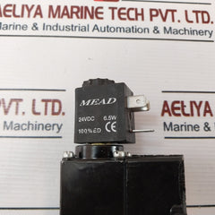 Mead Fluid Dynamics C2-4Dcd Block And Solenoid Valve 24Vdc 6.5W