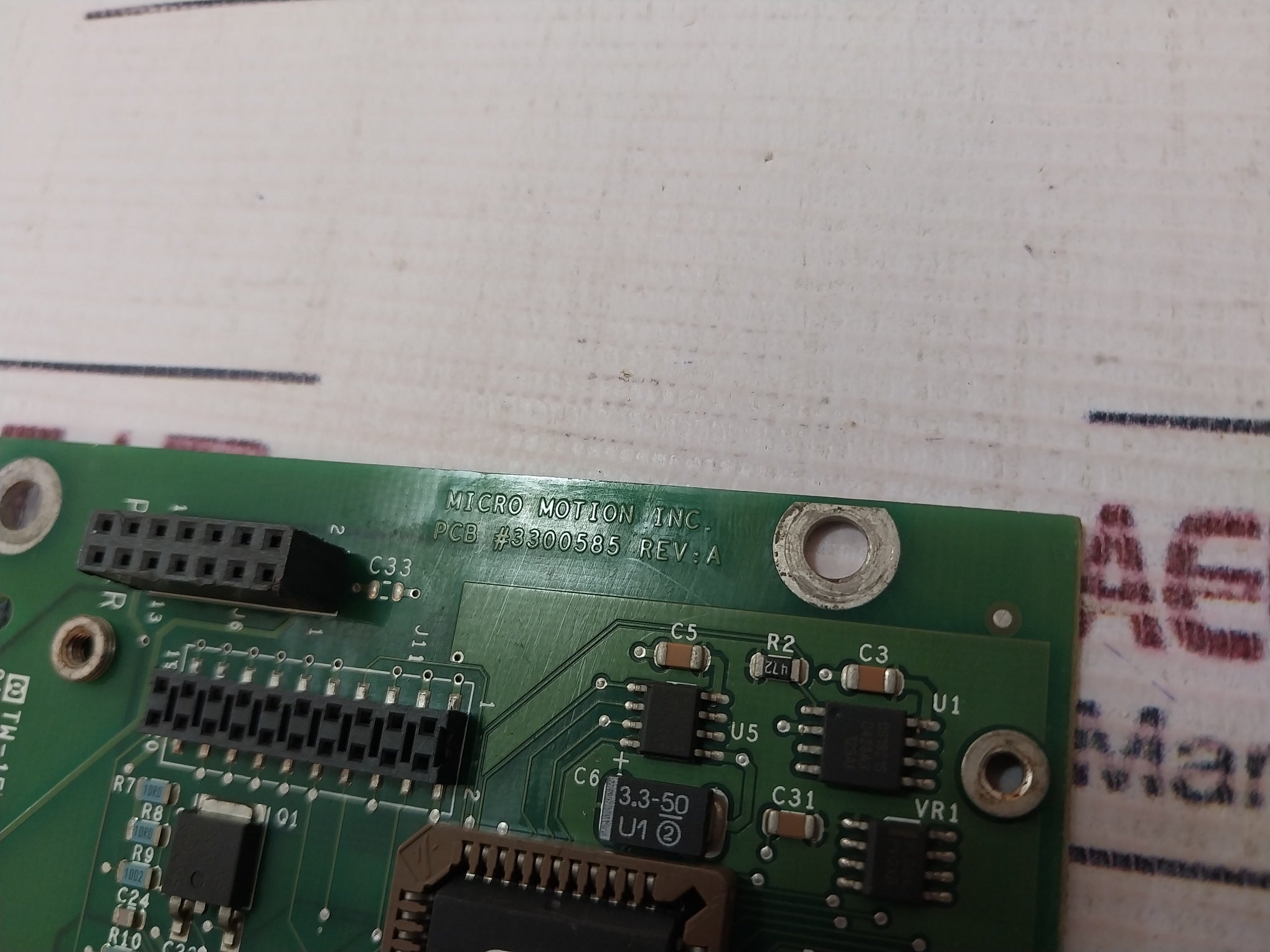 Micro Motion 3300586 Printed Circuit Board 94V