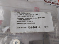 Lot of 10X Cameron 2720448-06-03 Gang Clamp Set 3/8” X 3”