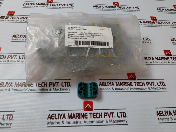 Lot Of 19X Ermeto RAP216X Tube Clamps Halves 16mm