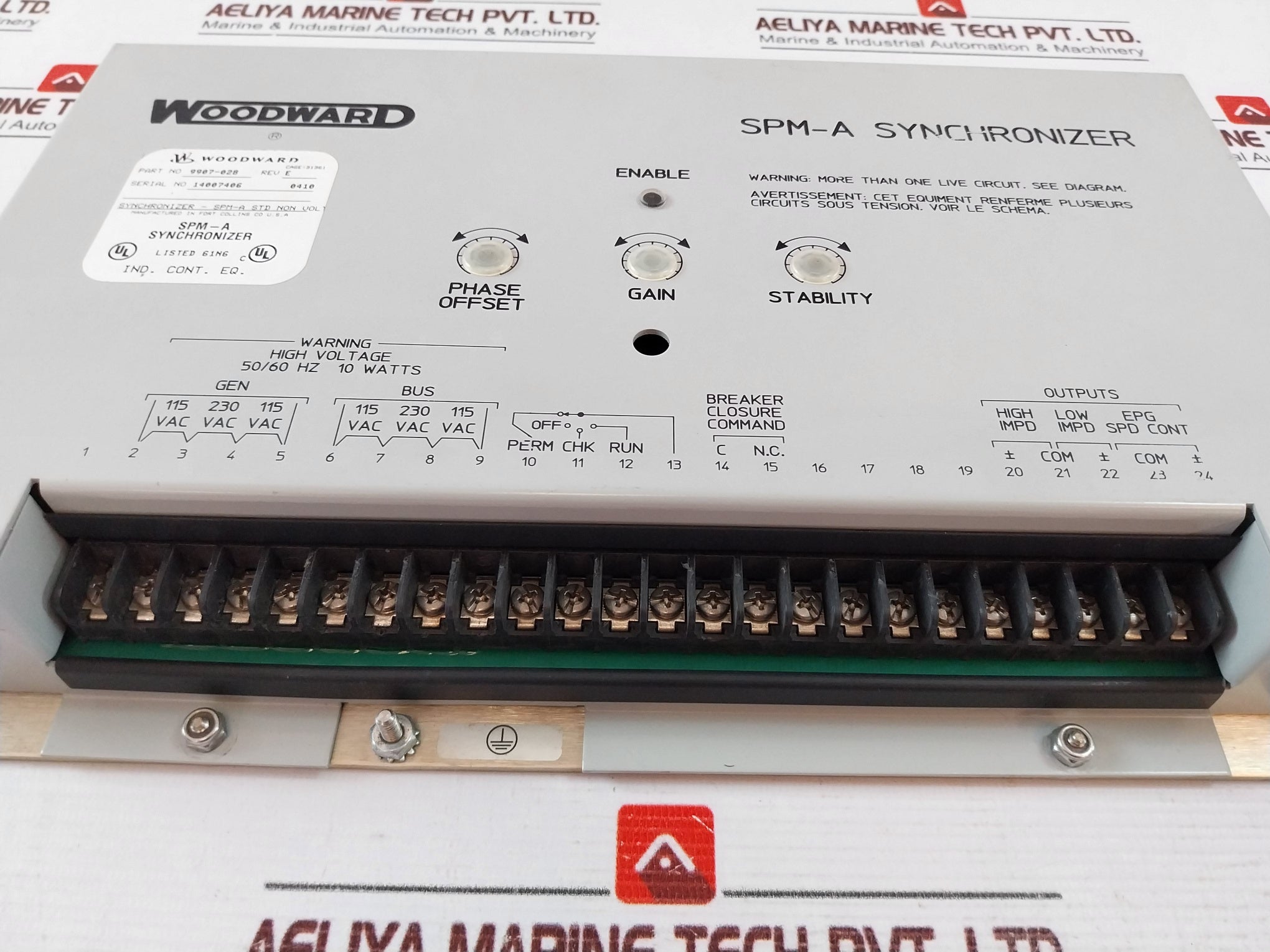 Woodward 9907-028 Spm-a Synchronizer 230Vac 50/60Hz