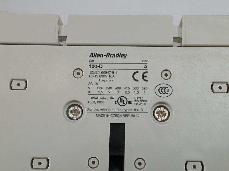 100-d95Kf11 Contactor 230V 50/60Hz Allen-bradley