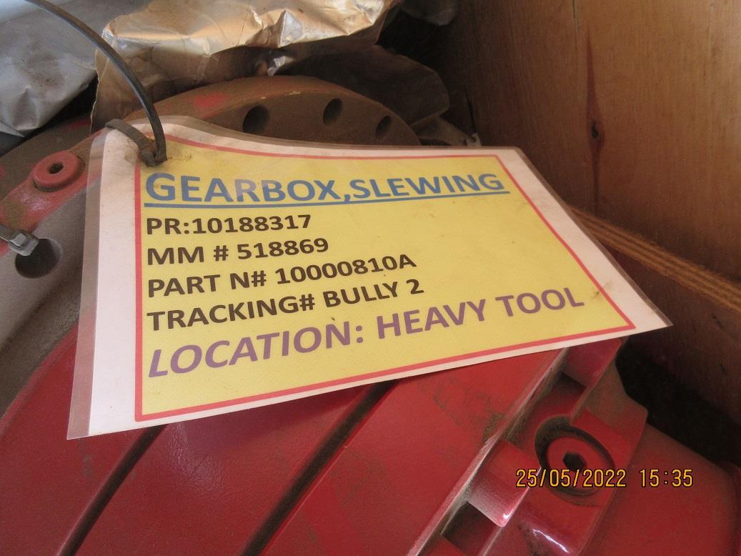 10000810A Gearbox, Slewing