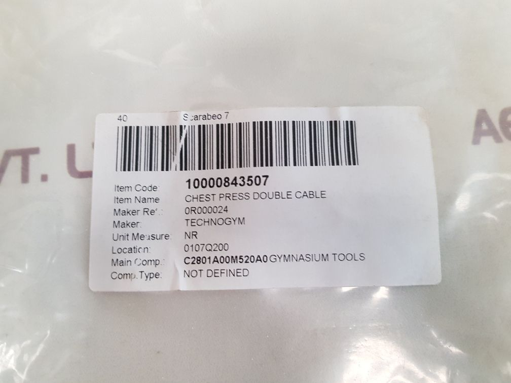 10000843507 Technogym Chest Press Double Cable, 0R000024 - Aeliya Marine Tech