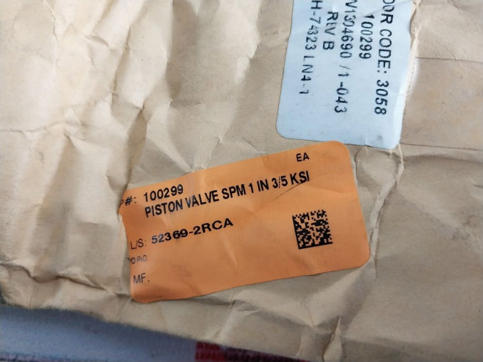 100299 Piston Valve Spm 0000003058