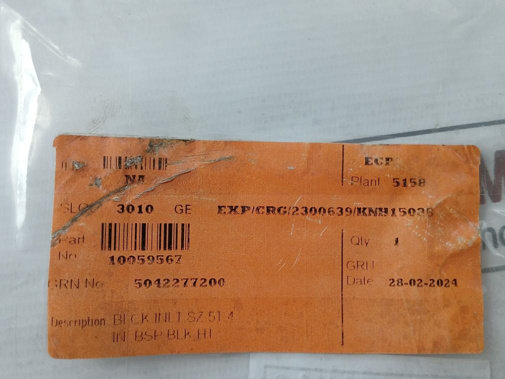 10059567 5042277200 Black Inlet Flange Sz 51 4 In