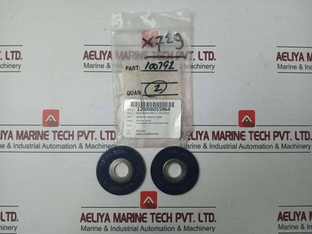 100792 X729 Ring Joint Gasket Brand Leader Gasket