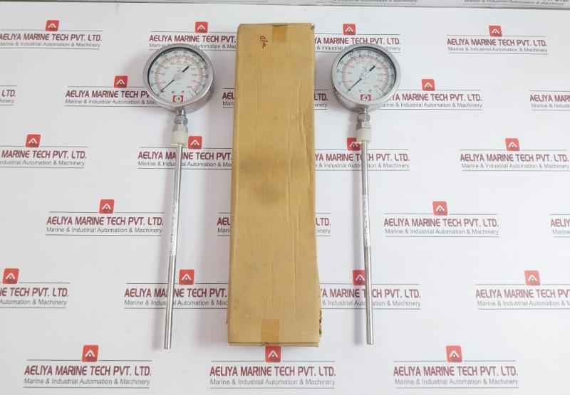 100S-gf-mt-s66-db Temperature Gauge 50 To 650°C Size-100Mm Hunter (1 Box = 2 Pcs)