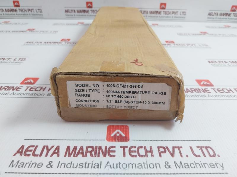 100S-gf-mt-s66-db Temperature Gauge 50 To 650°C Size-100Mm Hunter (1 Box = 2 Pcs)