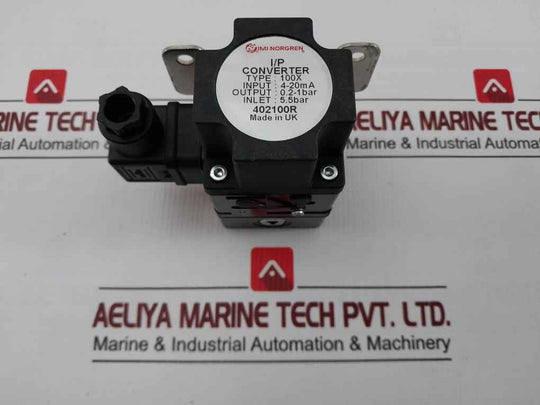 100X I/P Converter Imi Norgren Input: 4-20 Ma