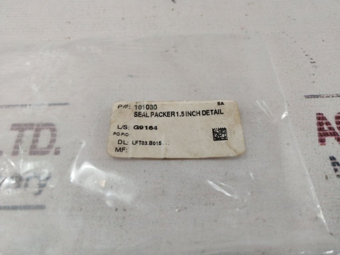 Oceaneering 101030 Seal Packer 1.5 Inch Detail Rev.Aa