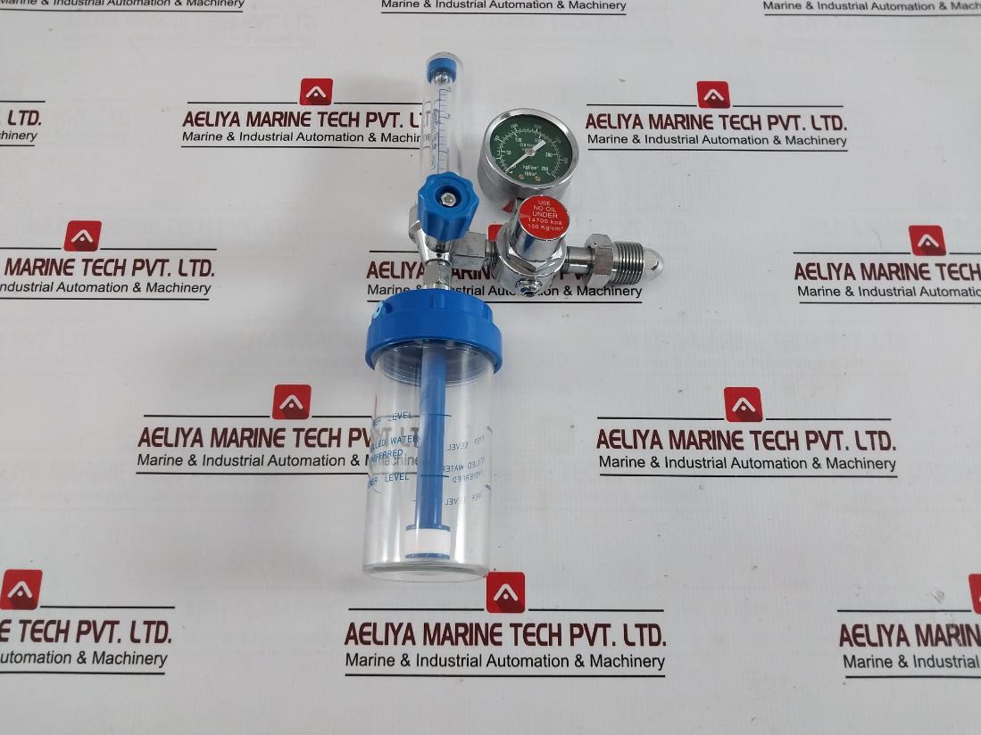 101325Pa Oxygen Pressure Reducing Regulator Flowmeter Inhalator 14700 Kpa