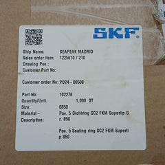 102276 Skf Size 0850/850 Simplex Sealing Ring