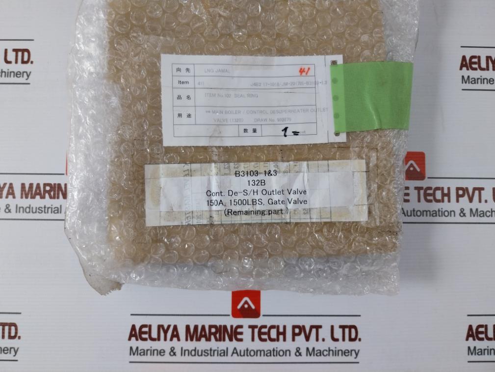 102 Main Boiler Outlet Valve Seal Ring