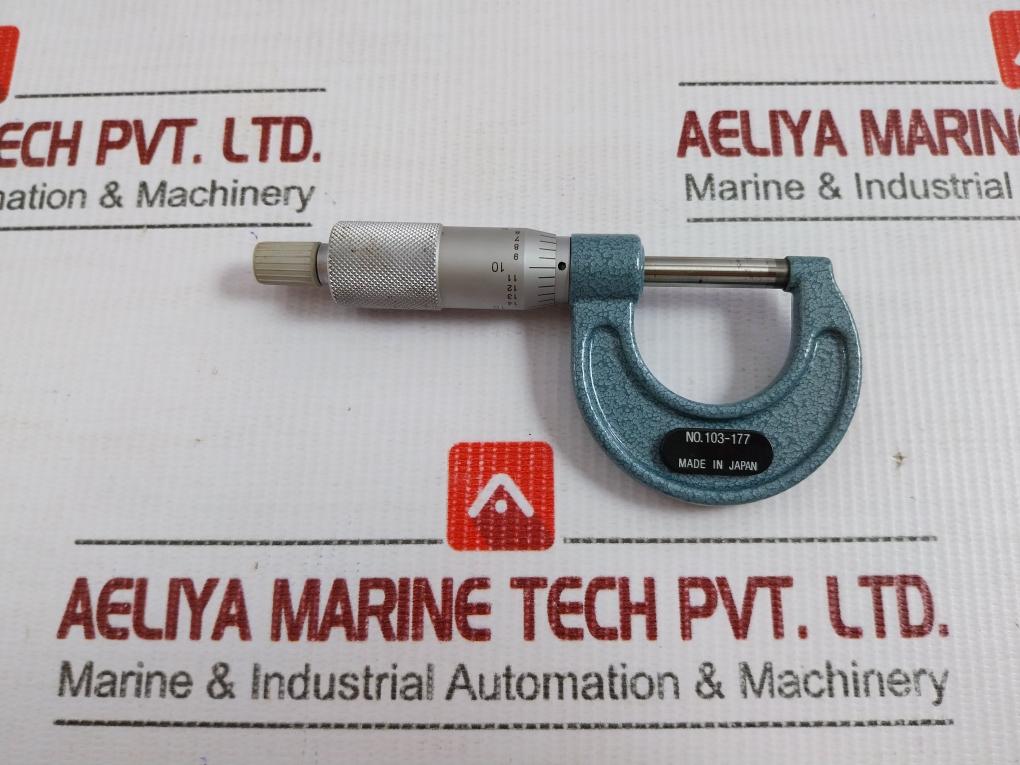 103-177 Analog Outside Micrometer Set Mitutoyo 20°C M110-1"