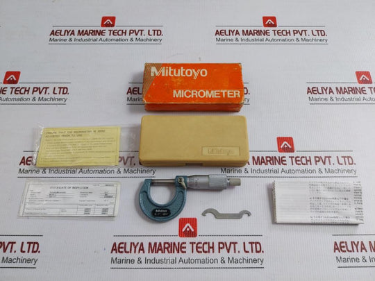 103-177 Analog Outside Micrometer Set Mitutoyo 20°C M110-1