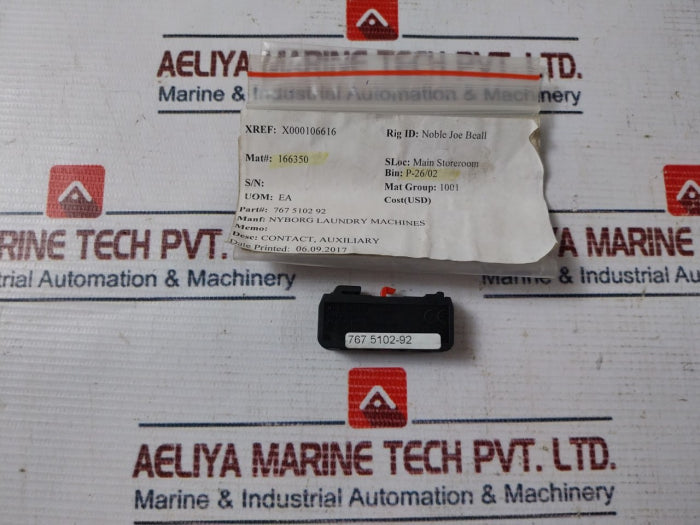 Benedikt & Jager Hn01 Auxiliary Contact 767 5102 92