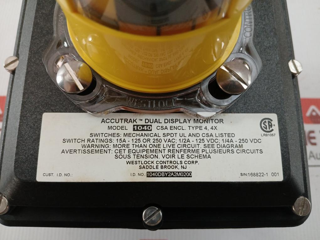 1040Dby2A2M0200 Valve Position Monitor Switch Box Westlock