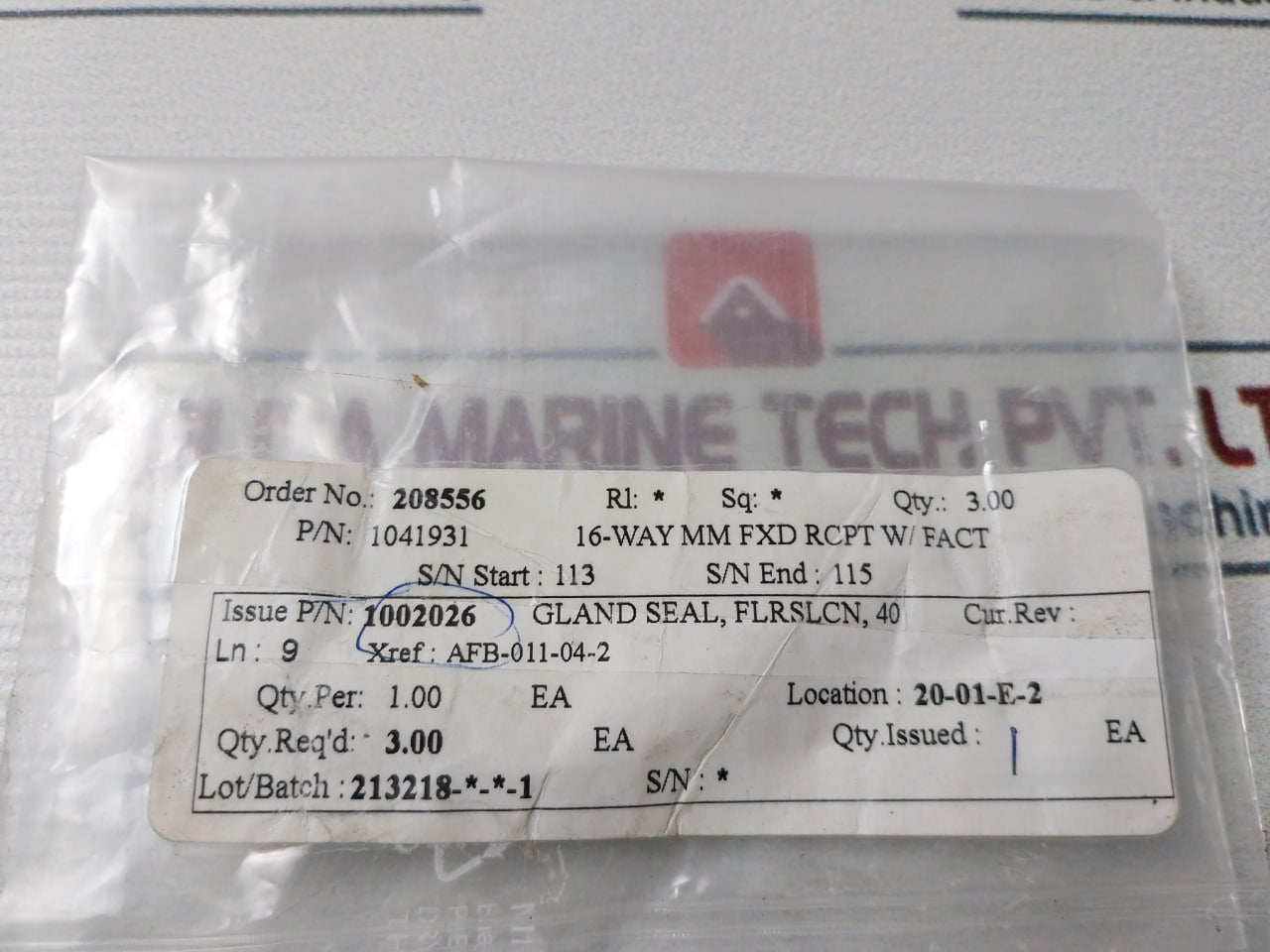 1041931 Gland Seal Flrslcn 208556