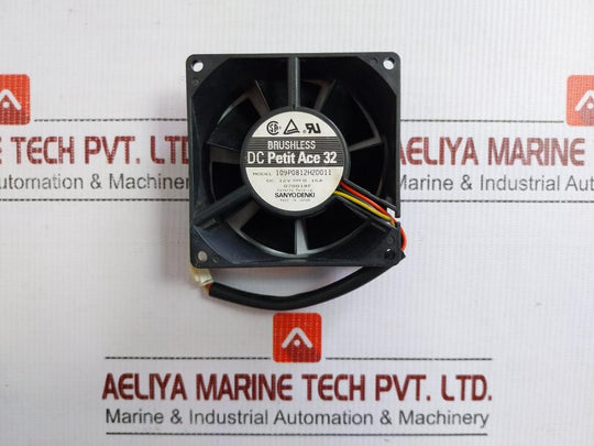 109P0812H2D011 Petit Ace 32 Dc Brushless Fan 12V Dc 0.16A Sanyo Denki