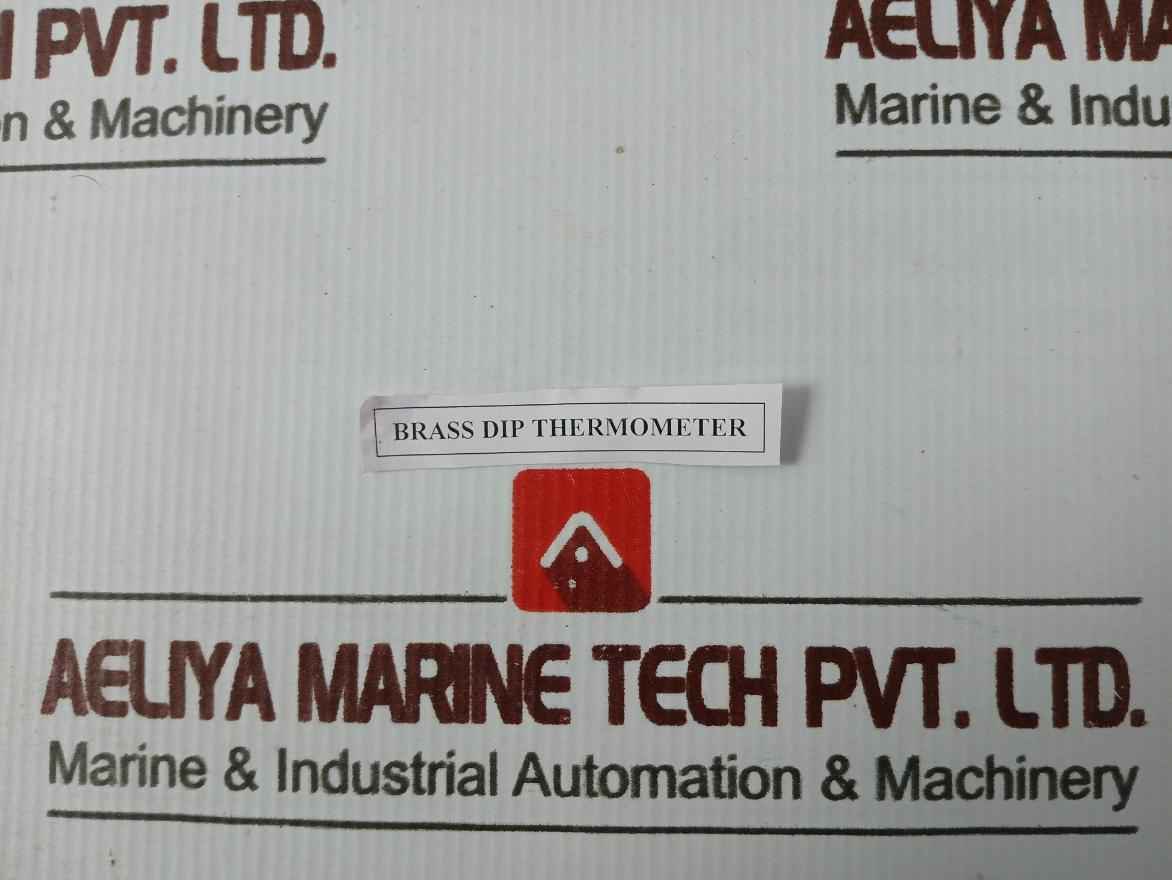 -10 To 100˚C/10˚C Brass Dip Thermometer 20-200˚F/20˚F