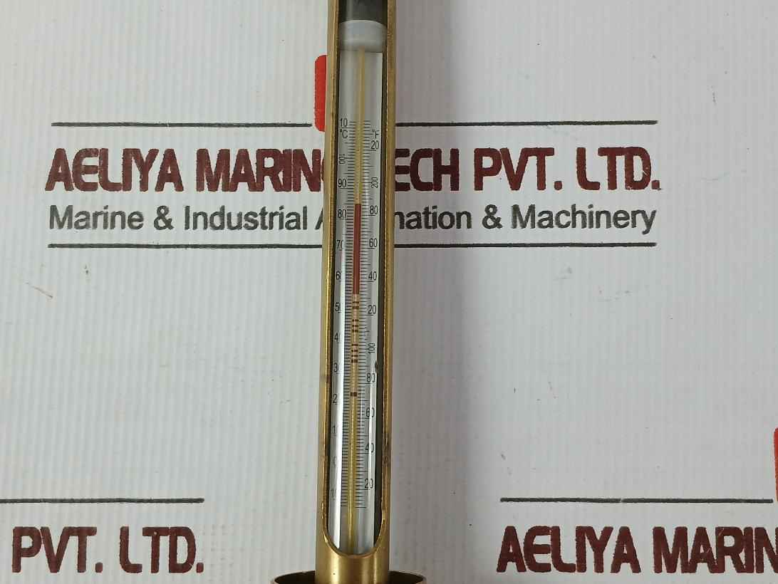 -10 To 100˚C/10˚C Brass Dip Thermometer 20-200˚F/20˚F