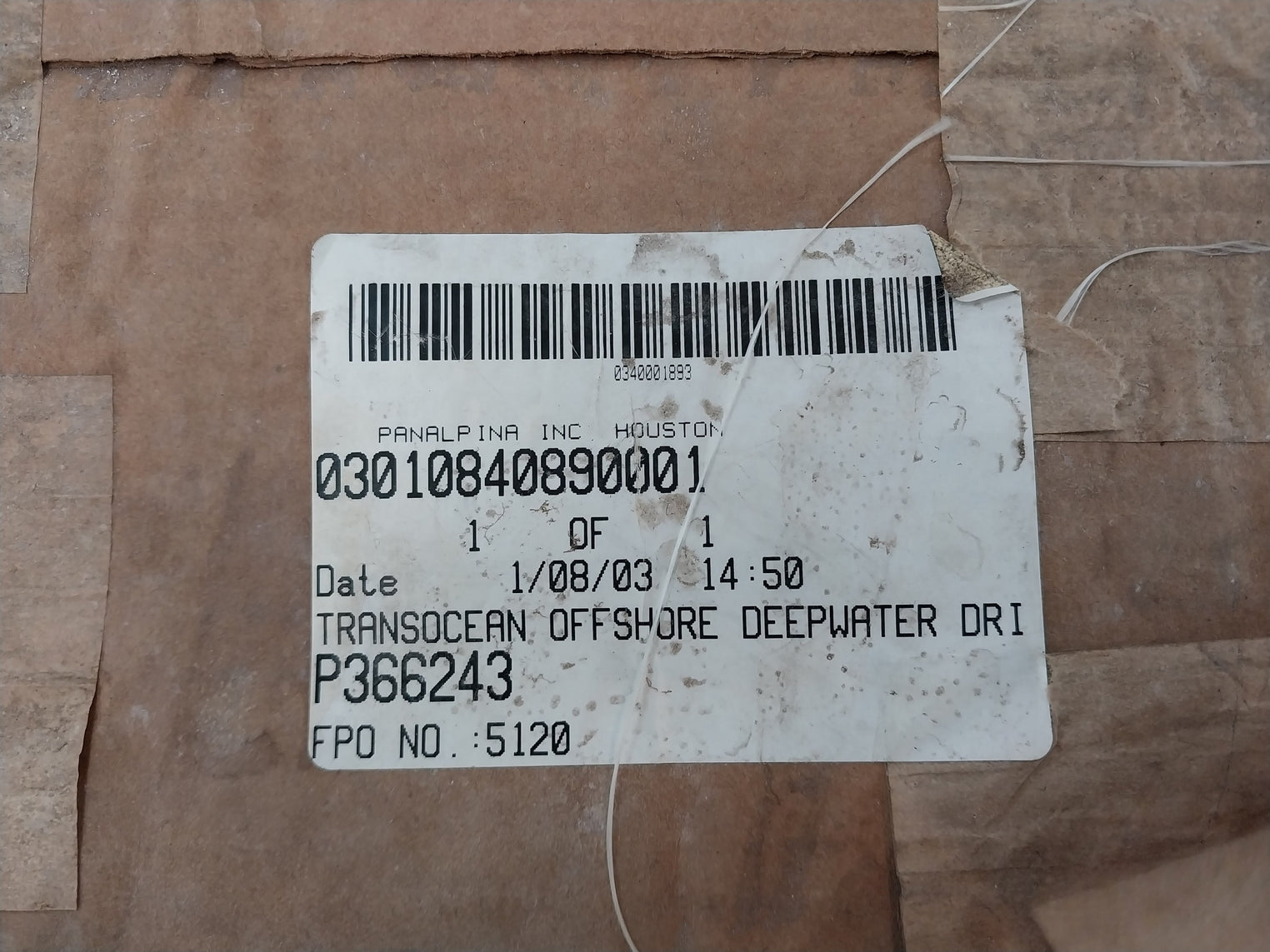 Hyd R65 S316 Ring Gasket 1920091-65