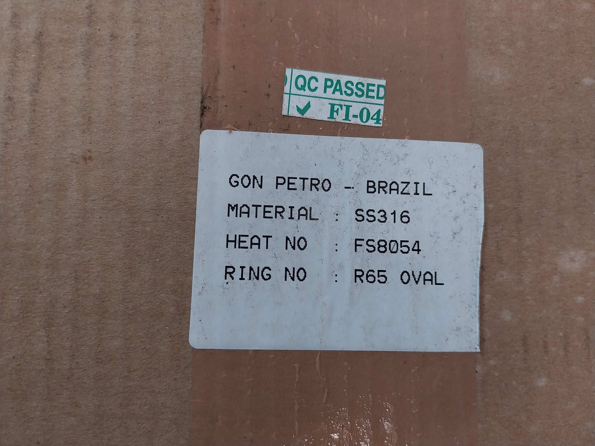 Gon Petro 6A-0348 Aisi 316 Stainless Steel Gasket Ring 100280
