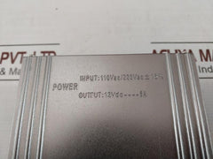 110Vac/220Vac±15% Switch Mode Power Supply 12Vdc 5A