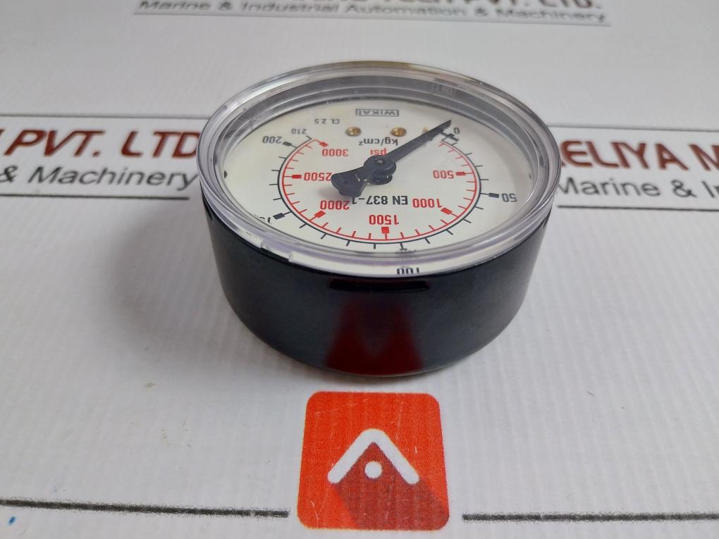 111.10.063 Pressure Gauge Wika 0 To 210 Kg/Cm2 & Psi